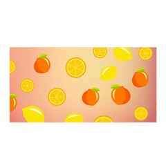 Fruits-gradient,orange Satin Wrap 35  X 70  by nateshop