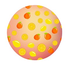 Fruits-gradient,orange Mini Round Pill Box (pack Of 3) by nateshop