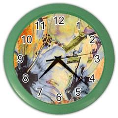 Flower Color Wall Clock by nateshop
