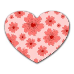 Flowers Heart Mousepads by nateshop