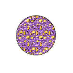 Pattern-purple-cloth Papper Pattern Hat Clip Ball Marker (10 Pack) by nateshop