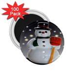 Snowman 2.25  Magnets (100 pack) 