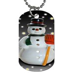 Snowman Dog Tag (One Side)