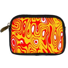 Red-yellow Digital Camera Leather Case by nateshop