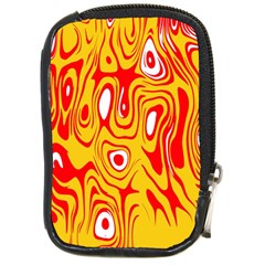 Red-yellow Compact Camera Leather Case by nateshop
