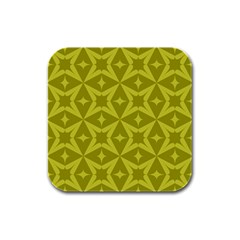 Seamless-pattern Rubber Square Coaster (4 Pack) by nateshop