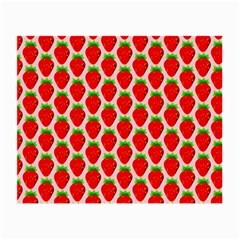 Strawberries Small Glasses Cloth (2 Sides) by nateshop