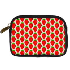 Strawberries Digital Camera Leather Case by nateshop
