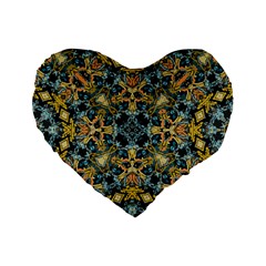 Tile (2) Standard 16  Premium Flano Heart Shape Cushions by nateshop
