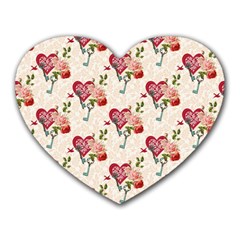 Key To The Heart Heart Mousepad by ConteMonfrey