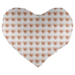 Sweet Hearts Large 19  Premium Flano Heart Shape Cushions by ConteMonfrey