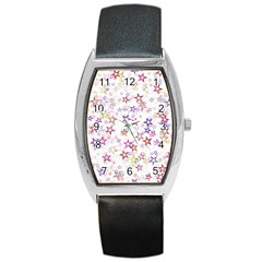 Christmasstars-004 Barrel Style Metal Watch by nateshop