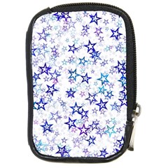 Christmasstars-005 Compact Camera Leather Case by nateshop