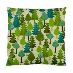 Seamless-forest-pattern-cartoon-tree Standard Cushion Case (one Side) by nateshop