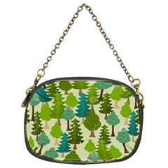Seamless-forest-pattern-cartoon-tree Chain Purse (two Sides) by nateshop