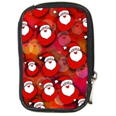 Seamless-santa Claus Compact Camera Leather Case by nateshop