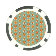 Wallpaper Background Floral Pattern Poker Chip Card Guard by Ravend