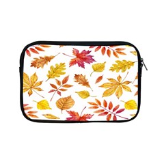 Watercolor-autumn-leaves-pattern-vector Apple Ipad Mini Zipper Cases by nateshop