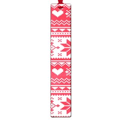 Nordic-seamless-knitted-christmas-pattern-vector Large Book Marks by nateshop