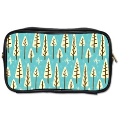 Vector-white-cartoon-trees-pattern Toiletries Bag (two Sides) by nateshop