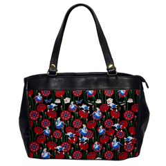 Alice In Wonderland Flower Oversize Office Handbag (one Side)