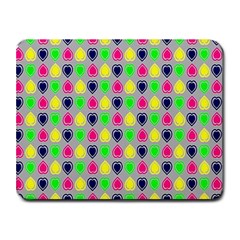 Colorful Mini Hearts Grey Small Mousepad by ConteMonfrey