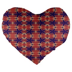 Starfish Large 19  Premium Flano Heart Shape Cushions by ConteMonfrey
