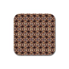 Abstract Sunflower Rubber Square Coaster (4 Pack) by ConteMonfrey