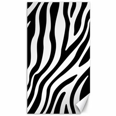 Zebra Vibes Animal Print Canvas 40  X 72  by ConteMonfrey