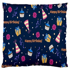 Party-hat Large Flano Cushion Case (one Side) by nateshop