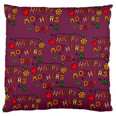 Seamless,happy Mothers Day Large Cushion Case (one Side) by nateshop