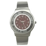 Batik-03 Stainless Steel Watch Front