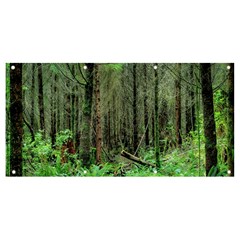 Forest Woods Nature Landscape Tree Banner And Sign 8  X 4  by Celenk