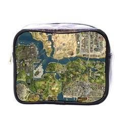 Map Illustration Grand Theft Auto Mini Toiletries Bag (one Side) by danenraven