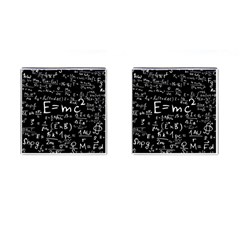 Science Einstein Formula Mathematics Physics Cufflinks (square) by danenraven