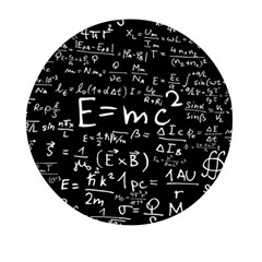 Science Einstein Formula Mathematics Physics Mini Round Pill Box by danenraven