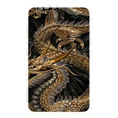 Gold And Silver Dragon Illustration Chinese Dragon Animal Memory Card Reader (rectangular) by danenraven