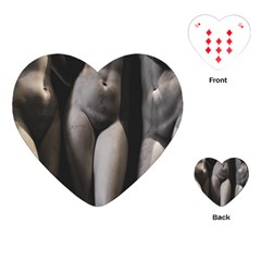 Three Graces Sculpture Detail Playing Cards Single Design (heart) by dflcprintsclothing