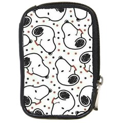 Dog Pattern Compact Camera Leather Case by Jancukart
