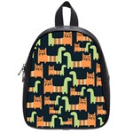 Seamless-pattern-with-cats School Bag (Small)