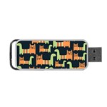 Seamless-pattern-with-cats Portable USB Flash (One Side)