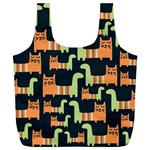 Seamless-pattern-with-cats Full Print Recycle Bag (XL)