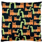 Seamless-pattern-with-cats Standard Flano Cushion Case (Two Sides)