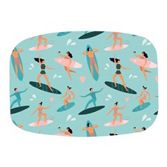 Beach-surfing-surfers-with-surfboards-surfer-rides-wave-summer-outdoors-surfboards-seamless-pattern- Mini Square Pill Box by Jancukart