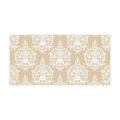 Clean Brown And White Ornament Damask Vintage Yoga Headband by ConteMonfrey