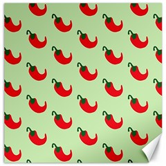 Small Mini Peppers Green Canvas 16  X 16  by ConteMonfrey