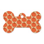 Cute Pumpkin Dog Tag Bone (One Side)