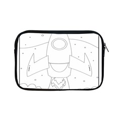Starship Doodle - Space Elements Apple Ipad Mini Zipper Cases by ConteMonfrey