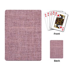 Terracotta Linen Playing Cards Single Design (rectangle) by ConteMonfrey