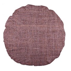 Terracotta Linen Large 18  Premium Flano Round Cushions by ConteMonfrey